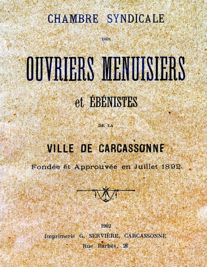Chambre syndicale des ouvriers menuisiers et ébénistes de Carcassonne